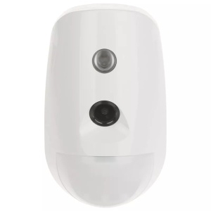Detector miscare wireless Hikvision AX PRO DS-PDPC12PF-EG2-WE(B) cu camera ColorVu, detectie 12m, imunitate animale 30kg, imagini color 24/7, tehnologie SEC, stocare interna imagini, configurare App, baterie interschimbabila