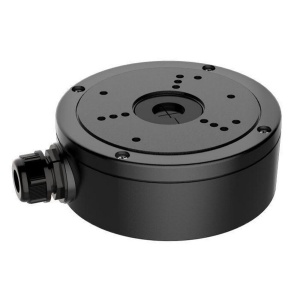 Doza de conexiune HikVision dome DS-1280ZJ-S-Y, pentru camere de tip dome, constructie metalica culoare alb, capacitate maxima de incarcare 3 kg, greutate 660 g