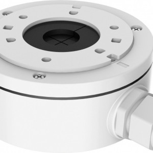 Doza de jonctiune Hikvision DS-1280ZJ-XS pentru camere supraveghere, fabricata din aliaj de aluminiu rezistent, culoare alb Hikvision, montaj pe perete sau tavan, protectie pentru cabluri si conectori, design compact si durabil - Img 2