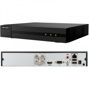 DVR 4 canale HikVision HiWatch HWD-6104MH-G3(S), rezolutie 5MP Lite, tehnologie hibrid 5-in-1, compresie H.265 Pro+, audio prin coaxial, suporta camere IP, 1 HDD max 6TB, carcasa metalica 1U - Img 3