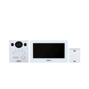 Kit videointerfon Dahua 2-wire Hybrid DHI-KTX01(S), monitor Wi-Fi 7 inch touch screen, post exterior aluminiu, camera 2MP, comunicare Full-Duplex (App), control 2 yale, IP65, IK07