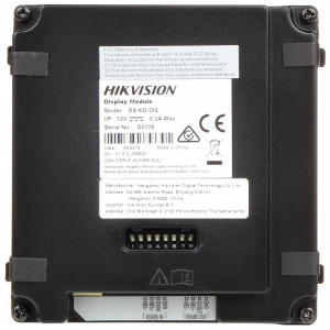 Modul afisaj LCD 3.5 inch HikVision DS-KD-DIS pentru post exterior modular, afisare agenda 2000 contacte, tastatura virtuala, protectie IP65, iluminare fundal, suport multilingv, compatibil seria DS-KD8 - Img 5