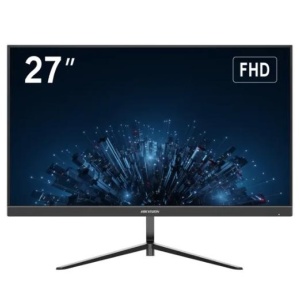Monitor Hikvision DS-D5027F3-2P2 27inch IPS FHD (1920×1080) 100Hz, 178° ultra-wide view, HDMI/VGA, low blue light, 3D noise reduction, ultra-thin border, VESA mount, DC12V