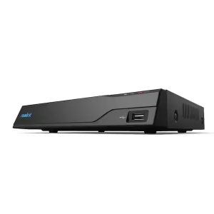 NVR 24 canale Reolink NVS16(NHD), rezolutie suportata pana la 16MP, tehnologie PoE pentru alimentare camere, HDD 4TB inclus, capacitate extindere stocare pana la 16TB, inregistrare continua 24/7, management de retea