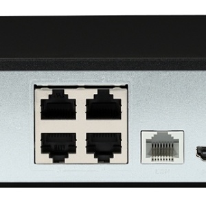 NVR 4 canale Hikvision DS-7104NI-Q1/4P/M(C), 4 porturi PoE, rezolutie pana la 4MP, compresie H.265+, latime banda 40Mbps, iesire HDMI/VGA Full HD, 1 port SATA max 6TB, carcasa metalica Mini 1U - Img 2