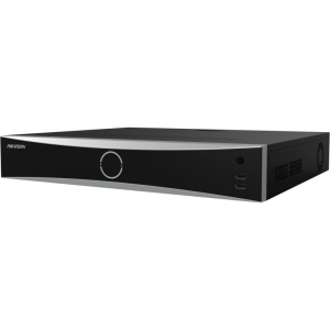NVR IP Hikvision DeepinMind Edge 16‑canale PoE IDS‑7716NXI‑M4/16P/X, 16 porturi PoE, decodare pana la 2‑ch@32MP/8‑ch@8MP/16‑ch@4MP, H.265+/H.265/H.264+, AI deep learning, 16‑ch perimetru, 16‑ch facial, 12‑ch video structurat, 8 difuzoare IP