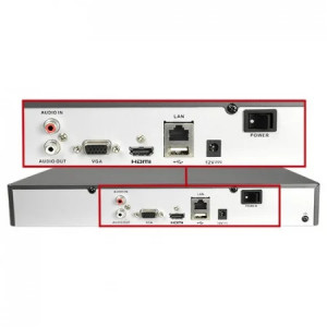 NVR IP HikVision HiWatch HWN-4104MH, 4 canale, rezolutie 4K, format 1U, compresie video H.265+/H.265/H.264+, latime banda 40 Mbps, capacitate decodare 1-ch @ 8MP sau 5-ch @ 1080P, ONVIF - Img 2