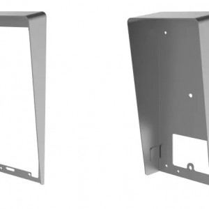 Protectie ploaie HikVision DS-KABV8113-RS/Surface pentru post exterior videointerfon seria KV8113, montaj aplicat pe suprafata, material otel galvanizat SECC, rezistenta la coroziune, design ergonomic, culoare negru - Img 3