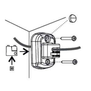 Suport de perete pentru detectoare de miscare HikVision DS-PDB-IN-Wallbracket, montaj la interior, permite cablare ascunsa, protectie back tamper inclusa, design anti-torsionare, compatibil cu senzorii de interior - Img 6