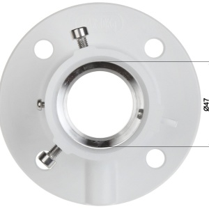 Suport montaj incastrat in tavan HikVision DS-1663ZJ pentru camere Speed Dome PTZ, material aliaj de aluminiu, culoare Hikvision White, design discret tip in-ceiling, rezistenta structurala ridicata, instalare interior - Img 5