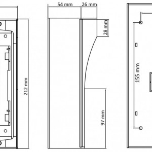 Suport montaj pe perete HikVision DS-KAB01 pentru post exterior videointerfon seria DS-KV8X02-IM, fabricat din otel inoxidabil SUS201, design ergonomic, rezistenta ridicata, instalare facila, fara izolatie - Img 4