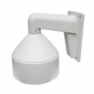Suport perete camera dome HikVision DS-1273ZJ-DM26-B cu doza de conexiuni integrata, material aliaj aluminiu, culoare alb HikVision, organizare cabluri, rezistent la intemperii, montaj stabil, design profesional