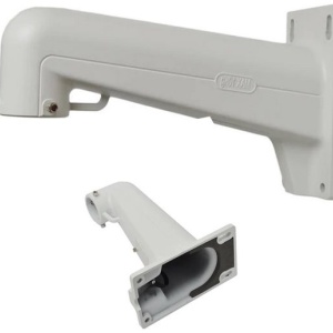 Suport stalp vertical HikVision DS-1602ZJ-P, montaj camere Speed Dome (PTZ), material aliaj aluminiu, culoare Platinum Gray, design robust pentru exterior, rezistenta la coroziune, prindere sigura cu coliere - Img 4