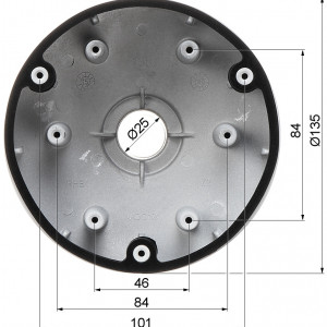 Suport suspendat HikVision DS-1271ZJ-135 pentru camere supraveghere tip dome, montaj pendant, material aliaj de aluminiu rezistent, culoare alb Hikvision, constructie robusta pentru interior si exterior, instalare usoara - Img 2