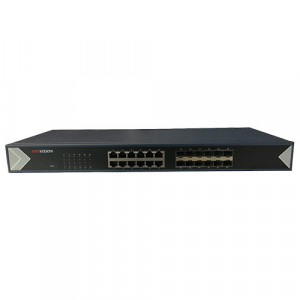 Switch 24 porturi Hikvision Gigabit 12RJ45 si 12 SFP fara management DS-3E0524TF
