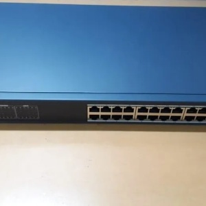 Switch PoE HikVision Gigabit Unmanaged 24 Porturi DS-3E0526P-E, 24 x PoE 10/100/1000 Mbps, 1 x Uplink RJ45, 1 x Uplink SFP, putere totala PoE 370W, protectie supratensiune 6KV, optimizat video, montaj rackabil, plug and play - Img 6