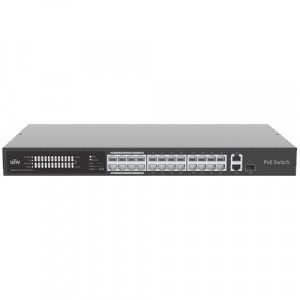 Switch UNV 24 porturi PoE 1 port Gigaethernet 1 port Combo NSW2020-24T1GT1GC-POE-IN