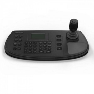 Tastatura control seriala Hikvision DS-1006KI, joystick 4 axe pentru control PTZ, interfata RS-485, compatibila cu camere NVR si DVR, ecran LCD 128x64 pixeli, butoane programabile, gestionare rapida sistem video