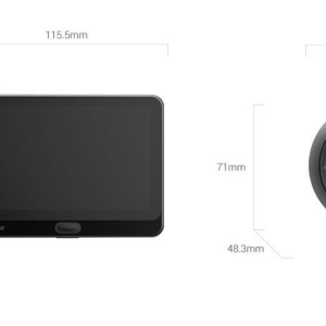 Vizor electronic wireless Wi‑Fi cu sonerie EZVIZ CS‑HP4‑2WPFBS, 2MP, lentila 2 mm, unghi 155°, IR 3 m, ecran 4.3", slot MicroSD 512GB, microfon si difuzor integrate, acumulator 4600 mAh, criptare cloud, Wi‑Fi 2.4GHz, negru - Img 2
