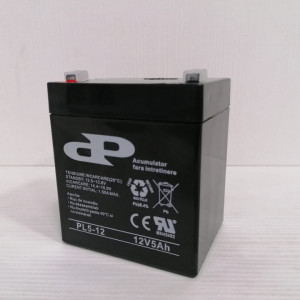 Acumulator plumb-acid Pilot PL5AH, tensiune 12V, capacitate 5Ah, borne tip T1, dimensiuni compacte 88x68x101mm, greutate 1.57kg, ideal pentru sisteme de backup UPS, centrale de efractie, sisteme de incendiu si echipamente de securitate - Img 2