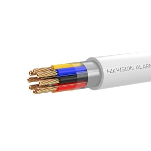 Cablu alarma 8-Core Shielded LSZH Hikvision DS-1AC8APL1 pentru detectie fum, detectie miscari si anti-efractie, conductor rezistent, jacket cu rezistenta mecanica ridicata, -20~70C, RoHS 2.0, CPR Eca
