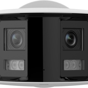 Camera Hikvision ColorVu IP Panoramic View 180, 6MP AcuSense cu microfon, difuzor incorporat si Stobe light DS-2CD2T67G2P-LSU/SL(C) - Img 2
