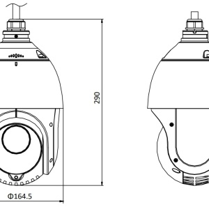 Camera speed Dome IP Hikvision, 4MP, lentila 5-75 mm, Darkfighter, IR 100m, H.265+, zoom optic 15x, slot 256GB, IP66 DS-2DE4415IW-DE(T5) - Img 4