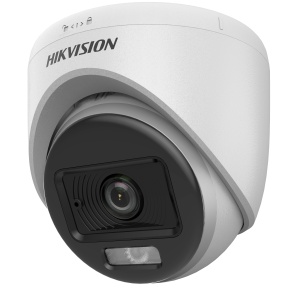 Camera supraveghere analogica ColorVu HikVision turret 3K DS-2CE70KF0T-LPFS(2.8mm), 2960×1665, ColorVu 24/7 color, Smart-Hybrid Light, IR 20m, white light 20m, 4‑in‑1 TVI/AHD/CVI/CVBS, IP67