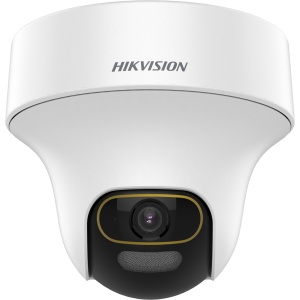Camera supraveghere analogica HikVision 2MP DS‑2CE70DF3T‑PTS(2.8mm) PT ColorVu, imagine color 24/7, true WDR 130dB, 3D DNR, lumina alba 20 m, microfon incorporat, audio peste coaxial, rezolutie 1920×1080