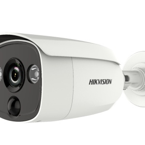 Camera supraveghere analogica HikVision Bullet 2MP DS-2CE12D8T-PIRLO(2.8mm), senzor PIR incorporat, Ultra Low Light 0.003 lux, WDR 130dB, stroboscop, EXIR 2.0, IR 20m, Turbo HD, iesire alarma, protectie IP67, 3D DNR