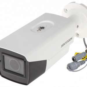 Camera supraveghere analogica HikVision Bullet 5MP DS-2CE16H0T-IT3ZF(2.8-12mm), lentila varifocala motorizata, iluminare EXIR IR 40m, tehnologie 4 in 1 TVI/AHD/CVI/CVBS, protectie IP67, carcasa metalica