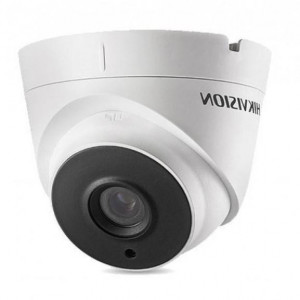 Camera supraveghere analogica Turret 2 MP HikVision DS-2CE56D0T-IT3F(2.8mm)(C), rezolutie Full HD, tehnologie EXIR 2.0, infrarosu 40m, protectie IP67, 4 in 1 (TVI/AHD/CVI/CVBS), lentila fixa, carcasa metal si plastic