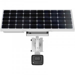 Camera supraveghere cu panou solar HikVision 4MP DS-2XS2T47G1-LDH6 ColorVu, lentila 6mm, lumina alba 30m, stocare eMMC 64GB incorporata, audio bidirectional, baterie litiu inclusa, IP67, imagini color 24/7