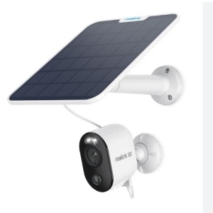 Camera supraveghere exterior Reolink 5MP B330 Super HD cu panou solar inclus, alimentare acumulator, Wi-Fi Dual-Band, Color Night Vision, Spotlight, detectie inteligenta persoane si vehicule, protectie IP65, audio, MicroSD
