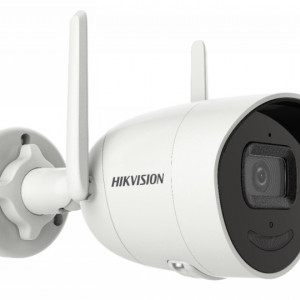 Camera supraveghere IP Bullet 4 MP HikVision DS-2CV2041G2-IDW(2.8mm), conexiune Wi-Fi, Audio Bidirectional (microfon si difuzor), EXIR 2.0 (IR 30m), slot card SD pana la 512GB, protectie IP66, lentila fixa, instalare usoara