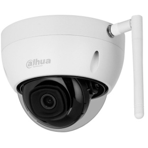 Camera supraveghere IP Dahua dome 2MP IPC-HDBW1230DE-SW-0280B2.8 conexiune Wireless, Full HD, infrarosu 30m, lentila fixa 2.8mm, slot card microSD, protectie exterior IP67, compatibil XVR seria I3, aplicatie mobila, design alb - Img 2