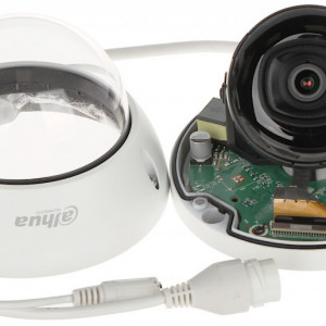 Camera supraveghere IP Dome 2 MP Dahua IPC-HDBW2231R-ZS-27135-S2, lentila varifocala motorizata 2.7-13.5mm, infrarosu 40m, WDR 120dB, protectie antivandal IK10, IP67, slot card SD, alimentare PoE, detectie intrusi, carcasa metal - Img 2