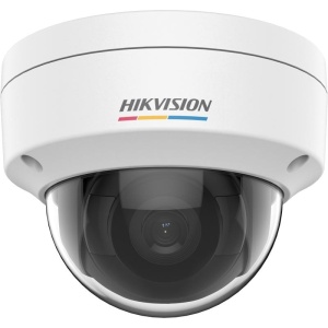 Camera supraveghere IP Dome 2MP Hikvision DS-2CD1127G0(2.8mm)(C), tehnologie ColorVu (imagini color 24/7), compresie H.265+, Digital WDR, slot card, protectie la intemperii IP67, antivandal IK08, vizibilitate noaptea 30m