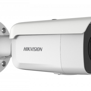 Camera supraveghere IP HikVision bullet 4MP DS-2CD2T46G2-2I(4mm) tehnologie DarkFighter, AcuSense clasificare om/vehicul, Deep Learning, H.265+, WDR 120dB, EXIR 2.0 IR 60m, protectie IP67, slot card MicroSD, alimentare PoE