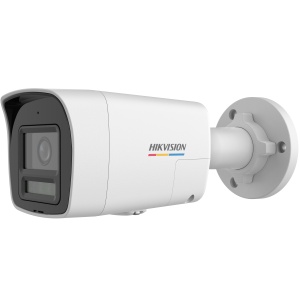 Camera supraveghere IP HikVision bullet 6MP DS-2CD1067G3-LIUF/SL, ColorVu 3.0, HikAI-ISP, Motion Detection 3.0 persoane și vehicule, Smart Hybrid Light, două-căi audio, alarmă stroboscopică, IP67, microSD 512GB