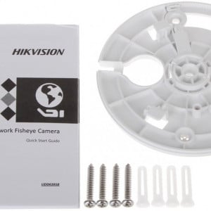 Camera supraveghere IP HikVision Fisheye 5MP DS-2CD2955FWD-IS(1.05mm), vedere panoramica 180 grade, audio si alarma, WDR 120dB, compresie H.265+, distanta IR 8m, slot card microSD, analiza video inteligenta, design compact - Img 4