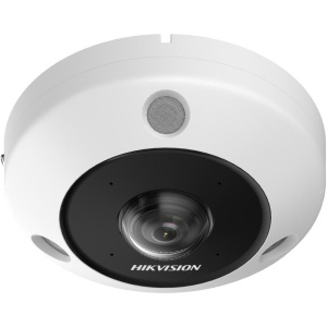 Camera supraveghere IP HikVision Fisheye 6MP DS-2CD6365G1-IVS(1.16mm), DeepinView, vedere panoramica 360°, Heatmap, audio bidirectional (microfon si difuzor), IR 15m, Multi-dewarping, protectie IP67 si IK10, analiza video, slot card, PoE