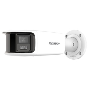 Camera supraveghere IP Hikvision Pro Series bullet panoramic 8MP DS-2CD2T87G2P-LSU/SL(4mm)(C) ColorVu 24/7, WDR 130 dB, H.265+, AI detectie persoane/vehicule, strobe si alarma audio, IP67