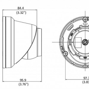 Camera supraveghere IP HikVision Turret 2MP DS-2CD2323G2-I(2.8mm)(D) AcuSense, Deep Learning Om/Vehicul, Microfon incorporat, WDR 120dB, H.265+, IR 30m, IP67 - Img 5