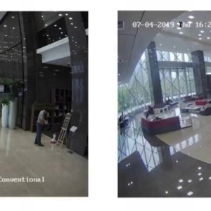 Camera supraveghere IP HikVision turret 4MP DS-2CD2345G0P-I(1.68mm), Super Wide Angle 180 grade, WDR 120dB, tehnologie H.265+, corectie distorsiune imagine, constructie metalica robusta, vizibilitate nocturna IR - Img 8
