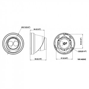 Camera supraveghere IP HikVision Turret 8MP DS-2CD2383G0-I(2.8mm), rezolutie 4K, microfon incorporat, tehnologie WDR 120dB, compresie H.265+, iluminare IR 30m, protectie IP66, carcasa metalica, suporta card microSD - Img 3