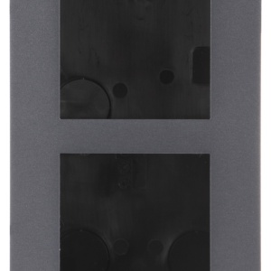 Carcasa interfon montaj ingropat HikVision DS-KD-ACF2/S, rama modulara pentru 2 module, material otel inoxidabil de inalta calitate, include doza incastrabila, suruburi capac si accesorii necesare instalarii - Img 3