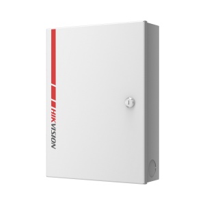 Carcasa metalica pentru alarma Hikvision DS-PZ501SHL-M, compatibila cu AX HYBRID PRO, suporta 1 baterie 12V/7Ah, 2 sloturi expander, tamper fata/spate, montaj pe perete, dimensiuni compacte