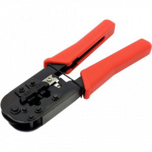 Cleste sertizat profesional HT568R, compatibil cu mufe RJ45 (8P8C), RJ11 (6P4C) si RJ12 (6P6C), functie taiere si dezizolare cablu, sertizare precisa pentru conductor plin sau multifilar, design ergonomic - Img 3