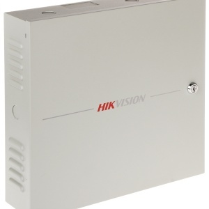 Controller acces 1 usa HikVision Pro DS-K2601T, interfata RS-485 si Wiegand 26/34, functii anti-passback, suport baterie backup, protectie tamper, jurnal evenimente, stocare permanenta date, sincronizare timp NTP